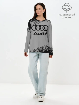 Лонгслив женский. Хлопок / AUDI / АУДИ