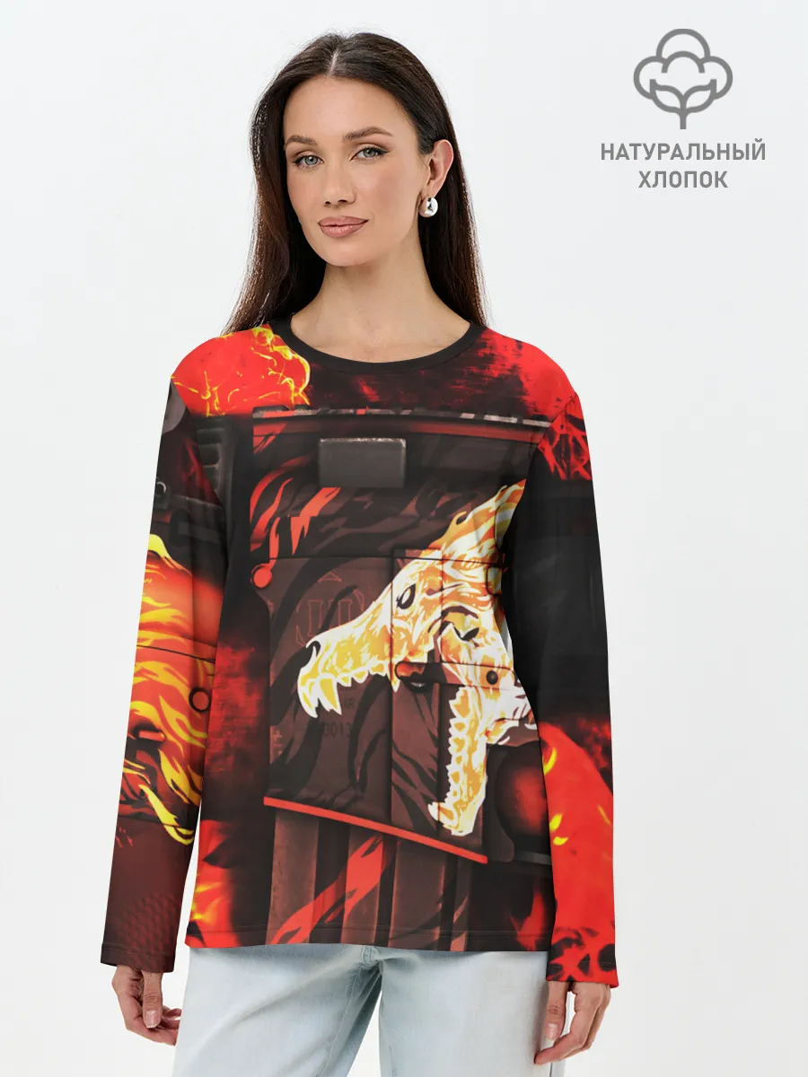 Лонгслив женский. Хлопок / CS GO HOWL / ВОЙ