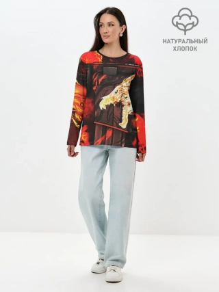 Лонгслив женский. Хлопок / CS GO HOWL / ВОЙ