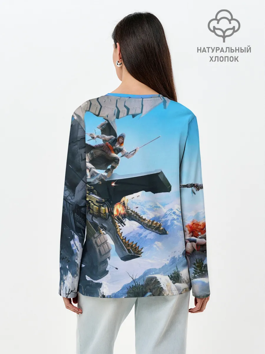 Лонгслив женский. Хлопок / Horizon Zero Dawn