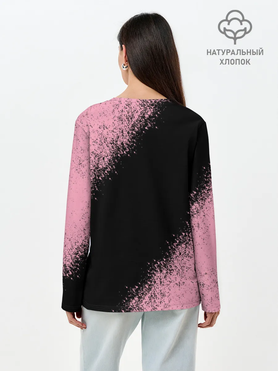 Лонгслив женский. Хлопок / Авокадо