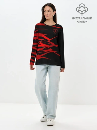 Лонгслив женский. Хлопок / Lamborghini