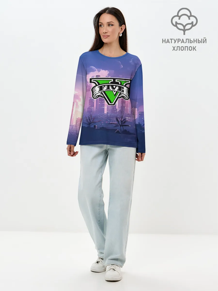 Лонгслив женский. Хлопок / GTA