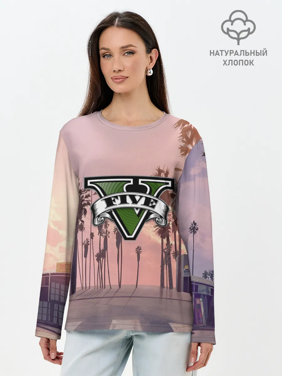 Лонгслив женский. Хлопок / GTA