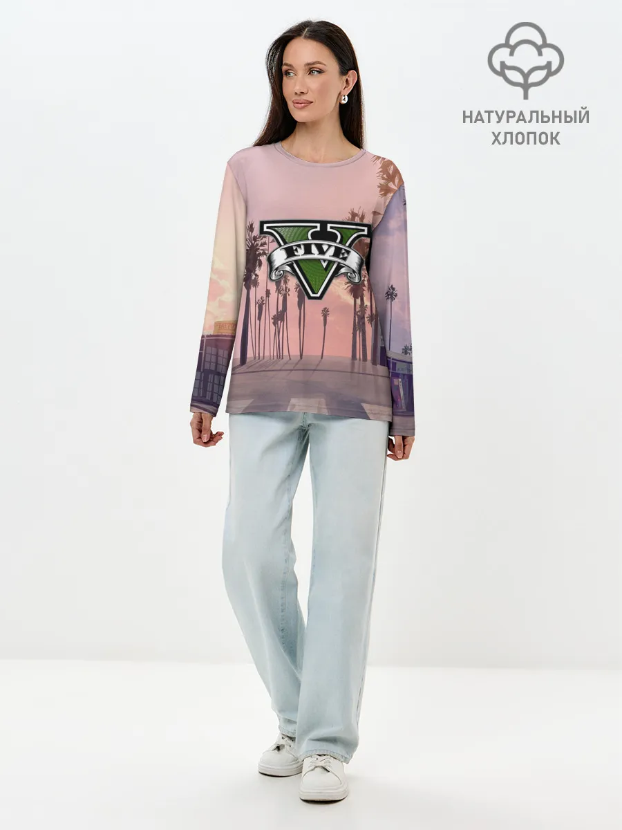 Лонгслив женский. Хлопок / GTA