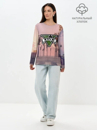 Лонгслив женский. Хлопок / GTA