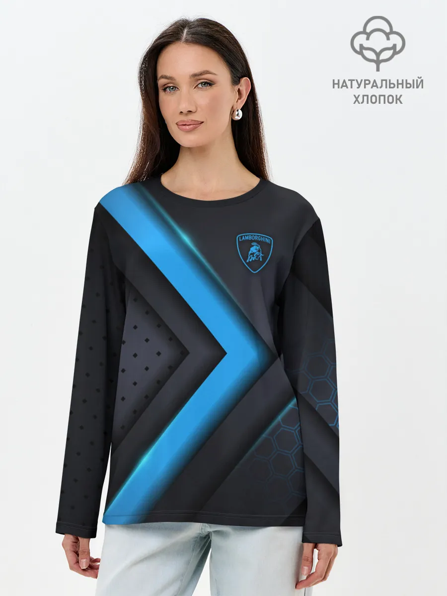 Лонгслив женский. Хлопок / Lamborghini