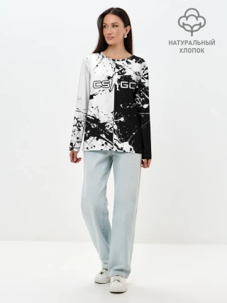 Лонгслив женский. Хлопок / COUNTER STRIKE