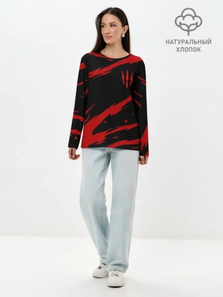 Лонгслив женский. Хлопок / Ведьмак