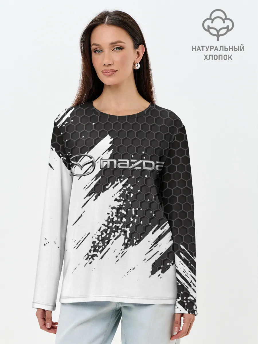 Лонгслив женский. Хлопок / MAZDA