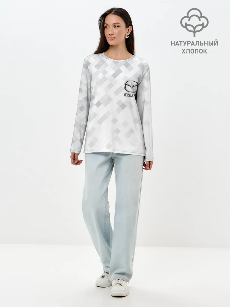 Лонгслив женский. Хлопок / MAZDA