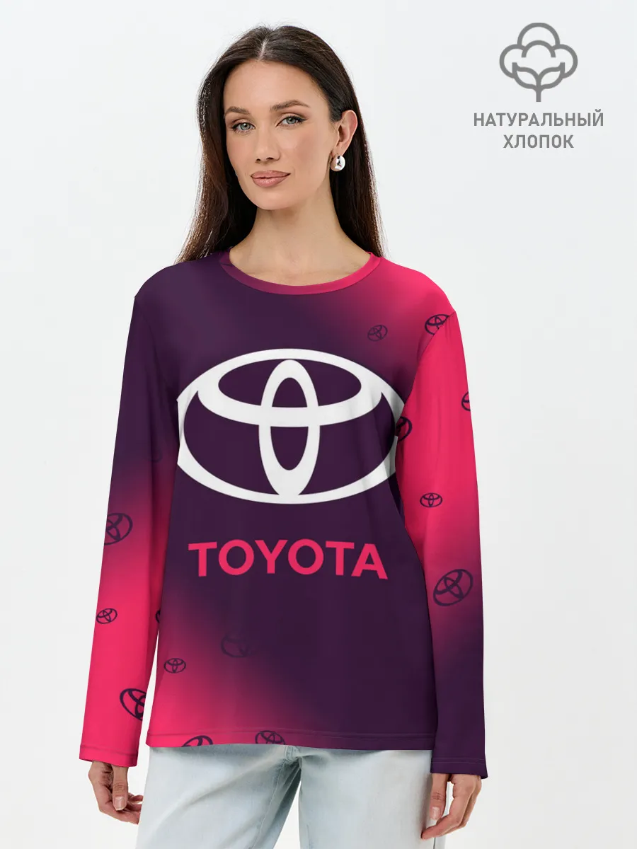 Лонгслив женский. Хлопок / TOYOTA / ТОЙОТА
