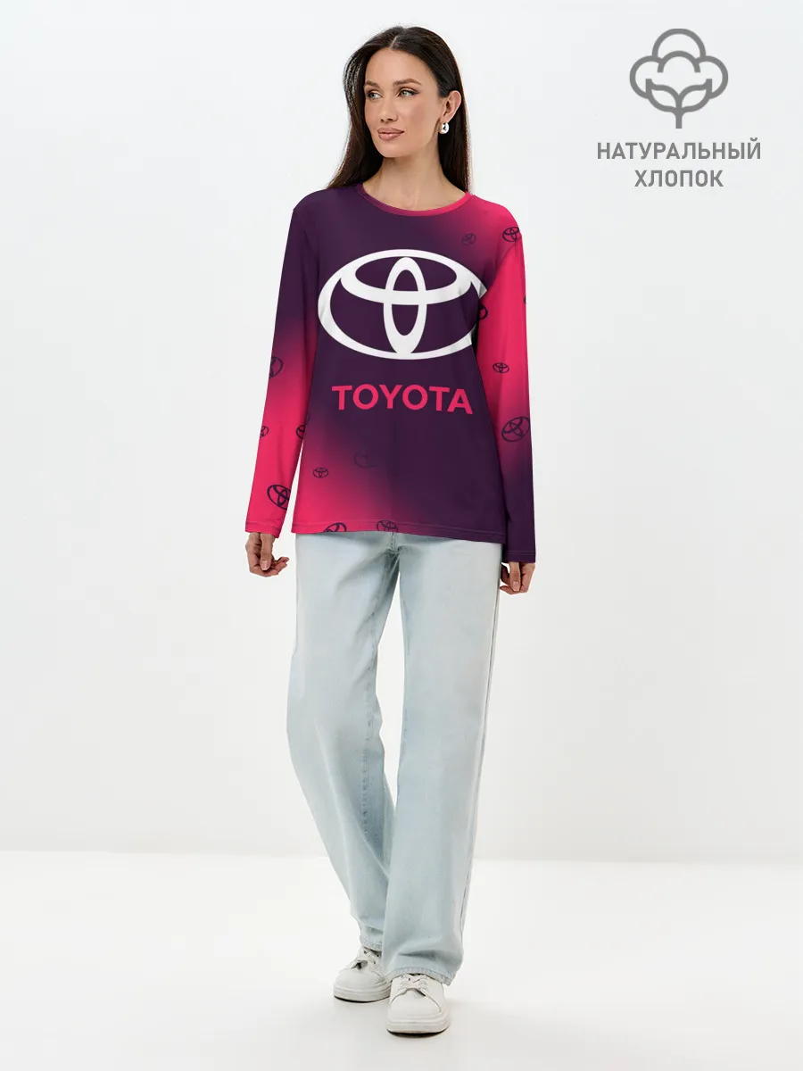 Лонгслив женский. Хлопок / TOYOTA / ТОЙОТА