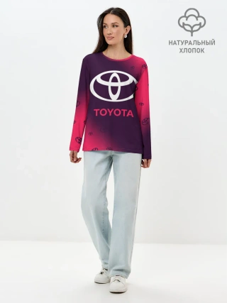 Лонгслив женский. Хлопок / TOYOTA / ТОЙОТА