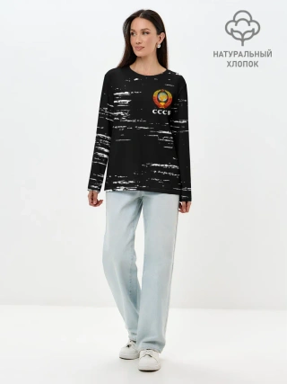 Лонгслив женский. Хлопок / СССР / USSR