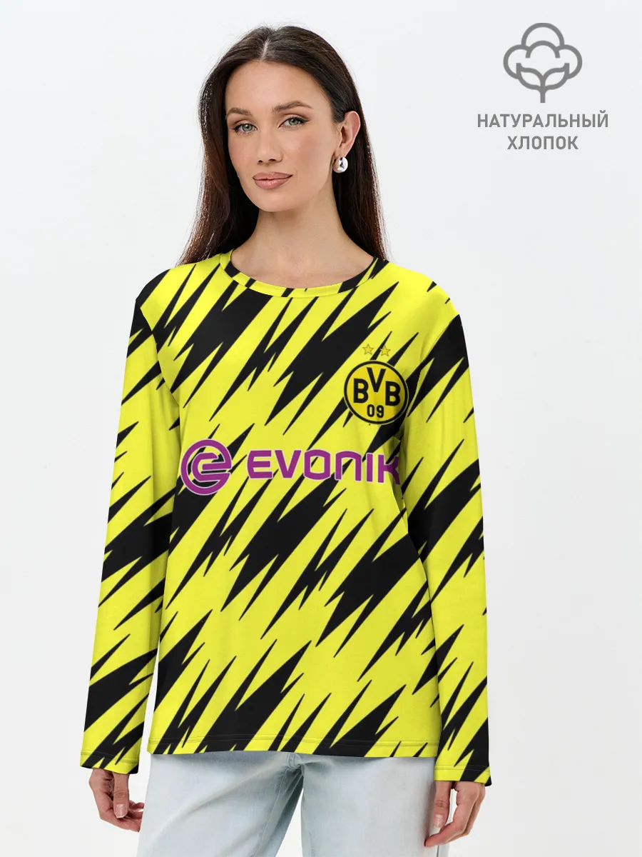 Лонгслив женский. Хлопок / Borussia | 2020-2021 г.