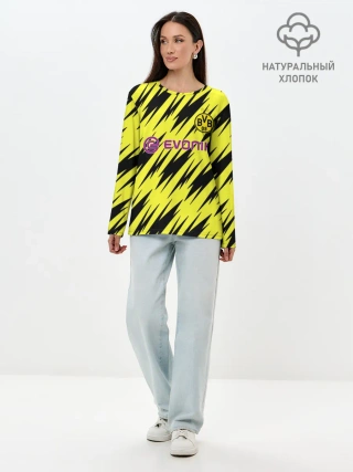 Лонгслив женский. Хлопок / Borussia | 2020-2021 г.