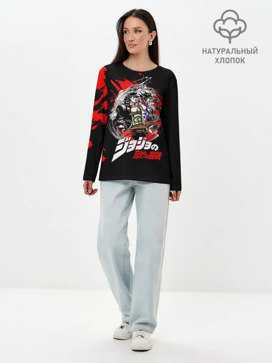 Лонгслив женский. Хлопок / JoJo Bizarre Adventure