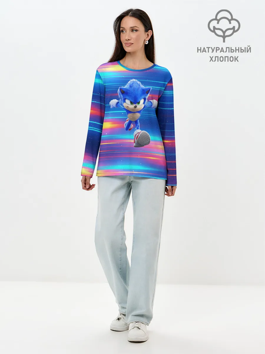 Лонгслив женский. Хлопок / Sonic | Speed