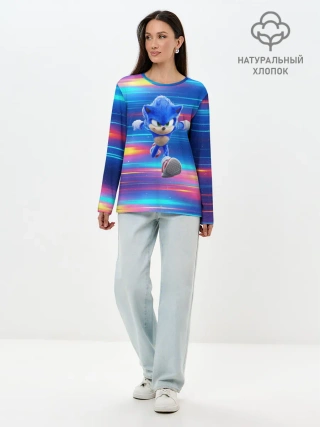 Лонгслив женский. Хлопок / Sonic | Speed