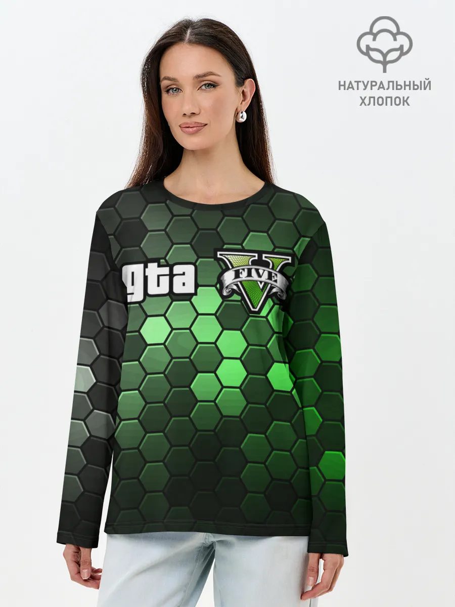 Лонгслив женский. Хлопок / GTA 5 / ГТА 5