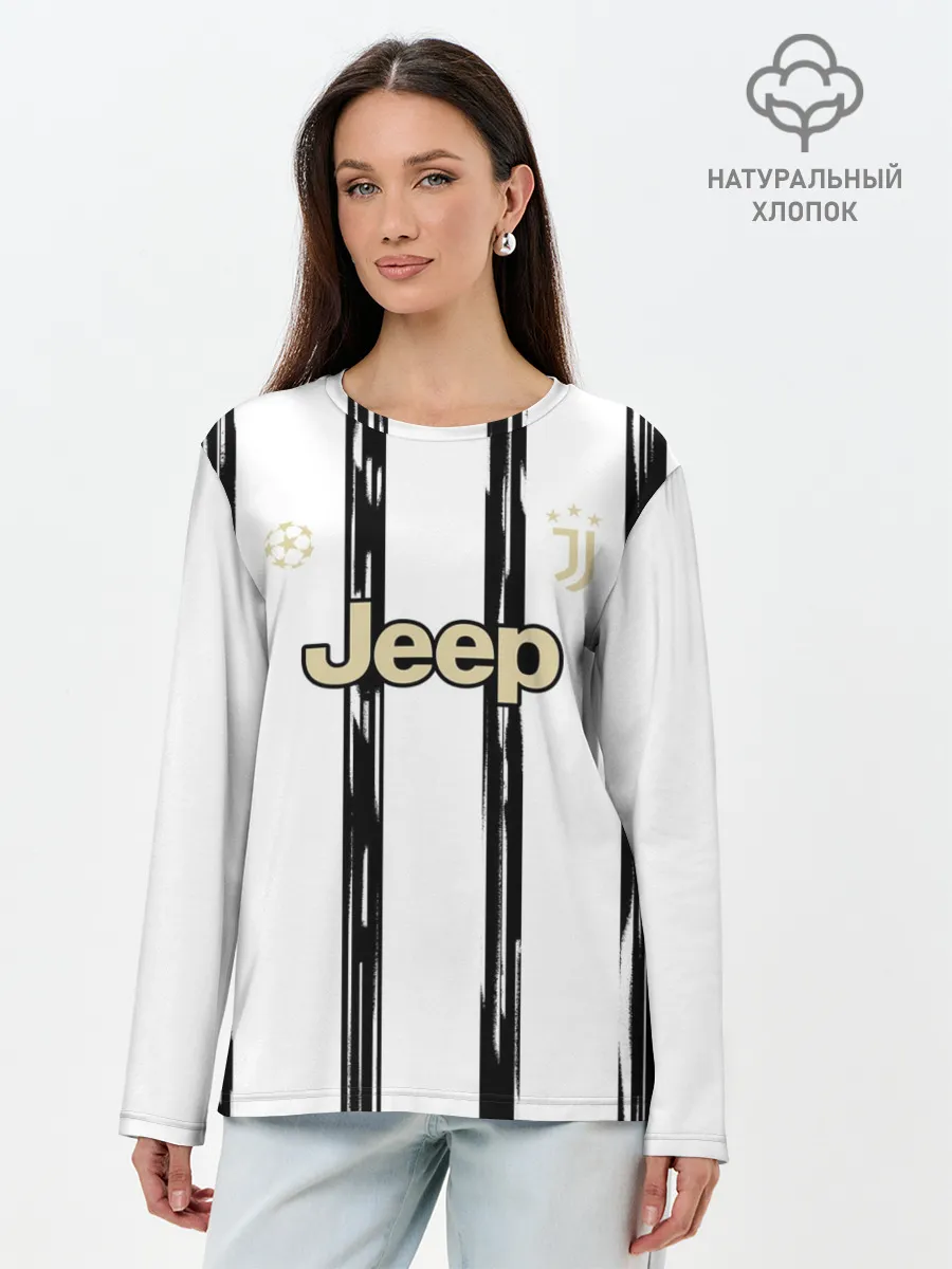 Лонгслив женский. Хлопок / Juventus | Home Authentic style