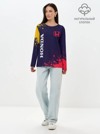 Лонгслив женский. Хлопок / HONDA / ХОНДА