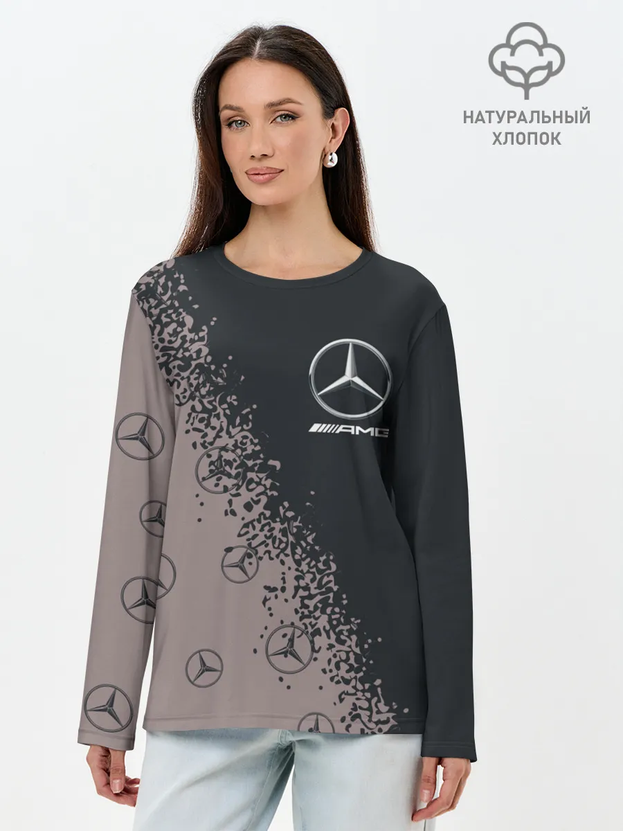 Лонгслив женский. Хлопок / MERCEDES / МЕРСЕДЕС