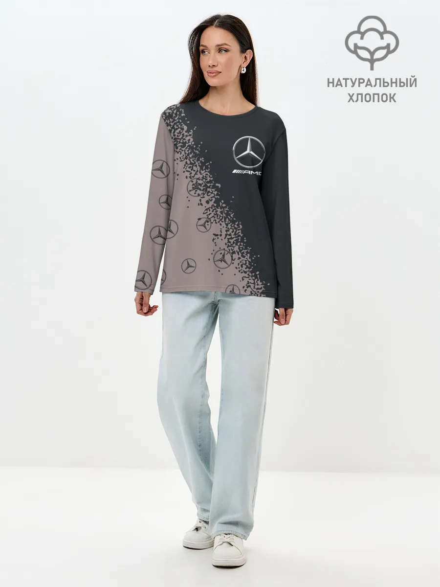 Лонгслив женский. Хлопок / MERCEDES / МЕРСЕДЕС
