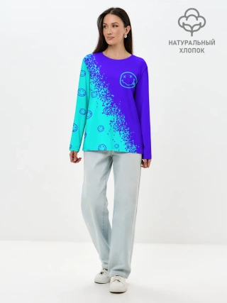 Лонгслив женский. Хлопок / NIRVANA / НИРВАНА