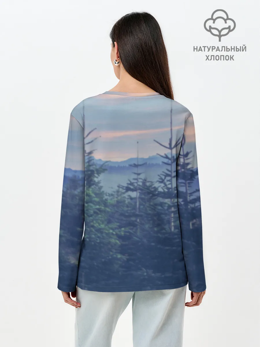 Лонгслив женский. Хлопок / Незуко