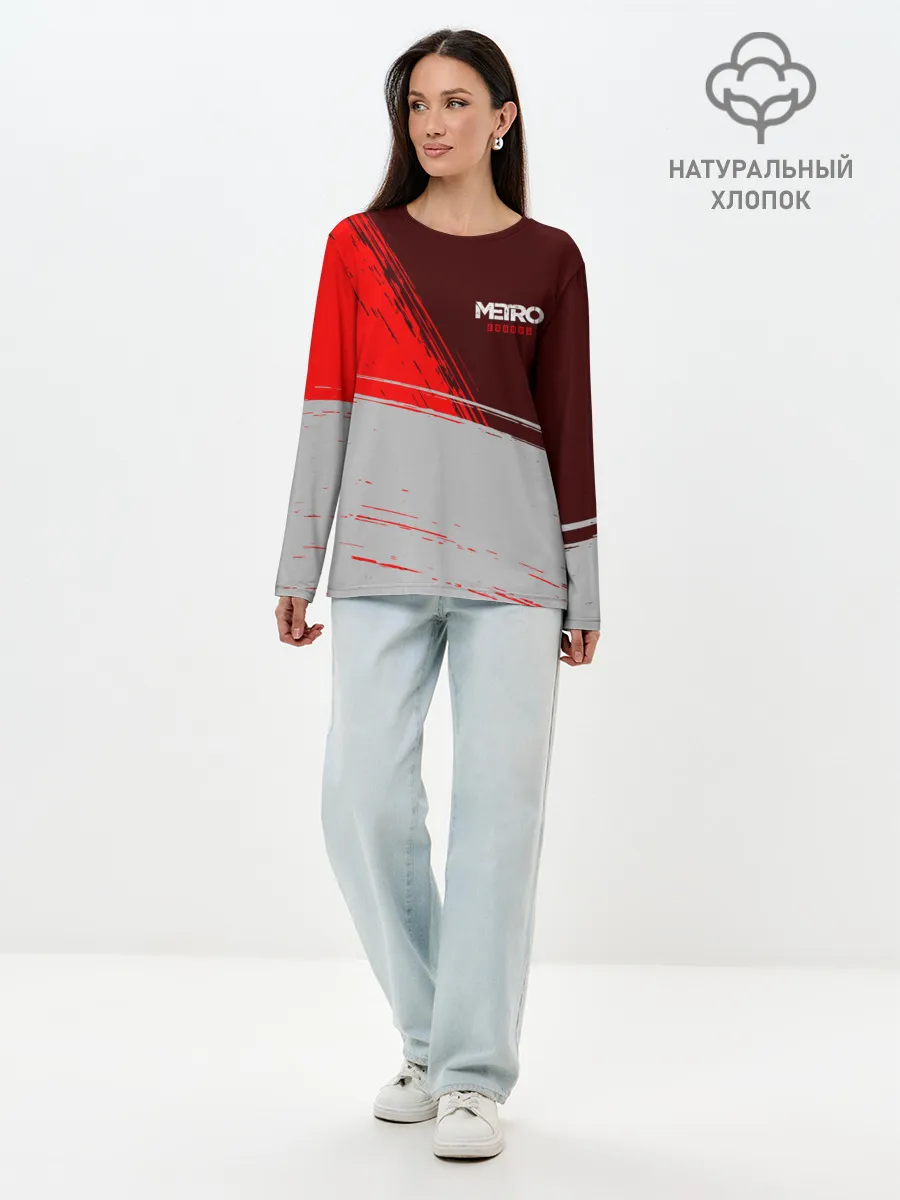 Лонгслив женский. Хлопок / METRO EXODUS / МЕТРО ИСХОД