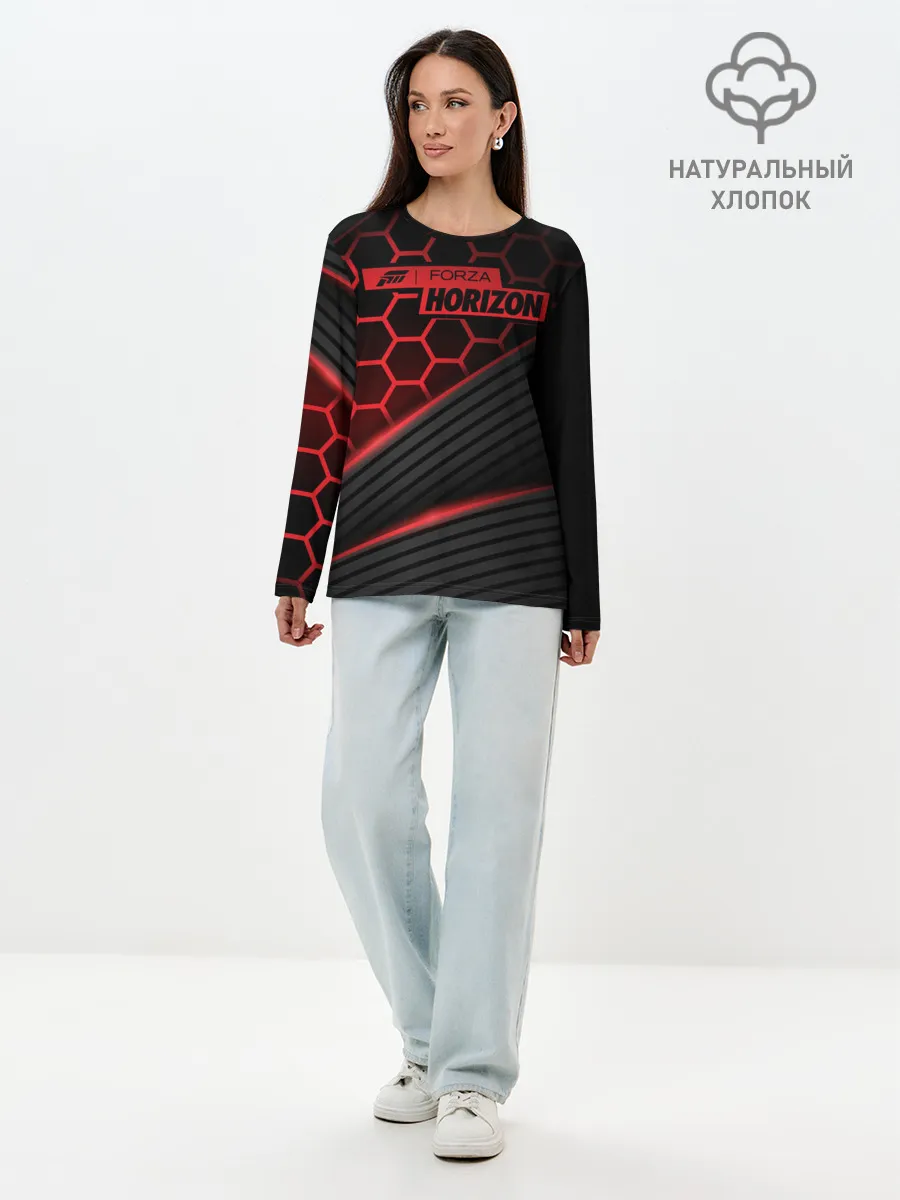 Лонгслив женский. Хлопок / Forza Horizon