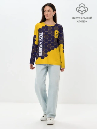 Лонгслив женский. Хлопок / RAINBOW SIX SIEGE / РАДУГА 6