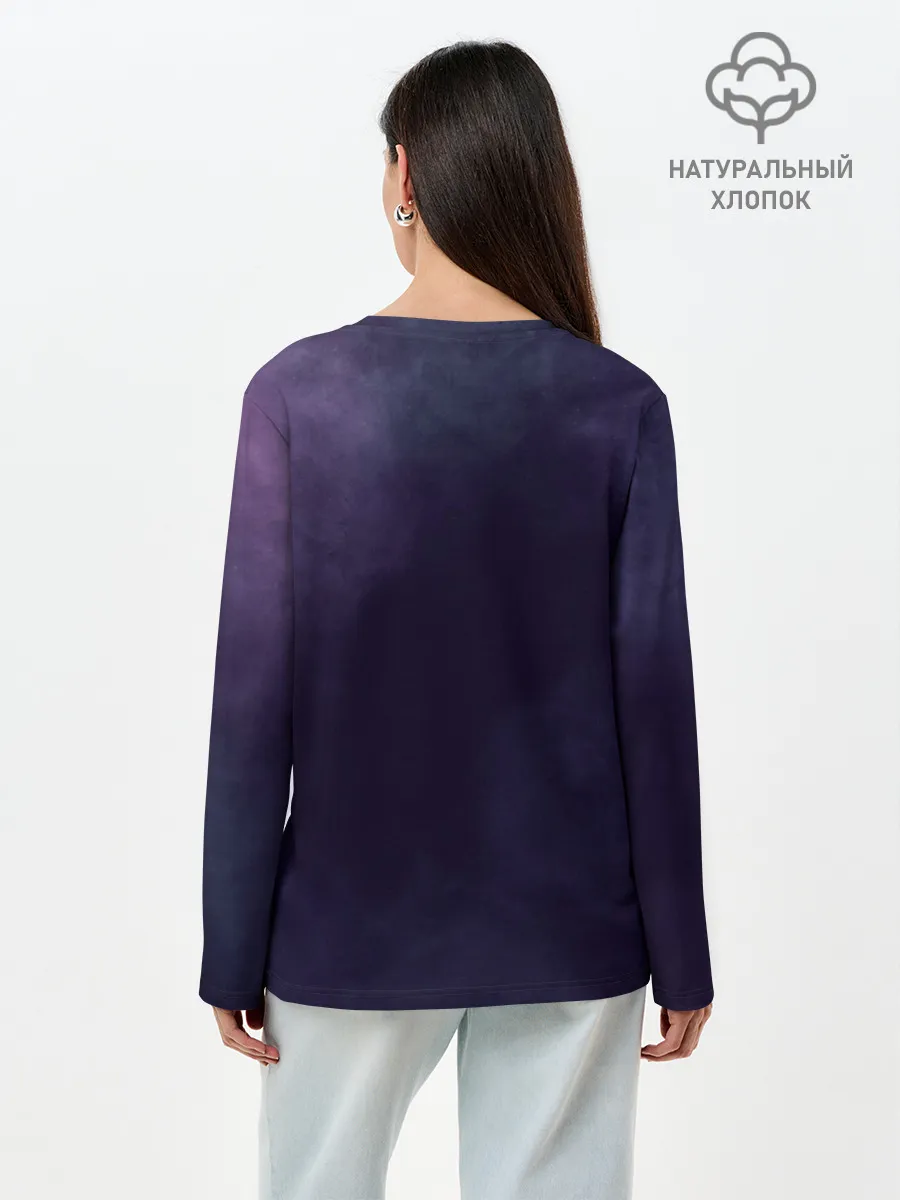 Лонгслив женский. Хлопок / Space Lion