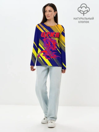 Лонгслив женский. Хлопок / CSKA | ЦСКА