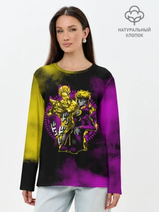 Лонгслив женский. Хлопок / JoJo Bizarre Adventure