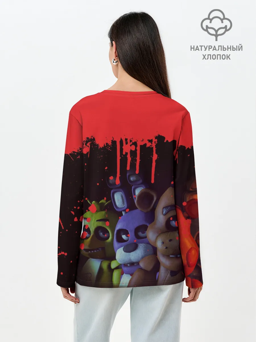 Лонгслив женский. Хлопок / Five Nights At Freddys