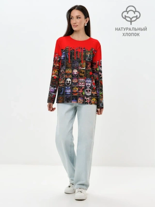 Лонгслив женский. Хлопок / Five Nights At Freddys