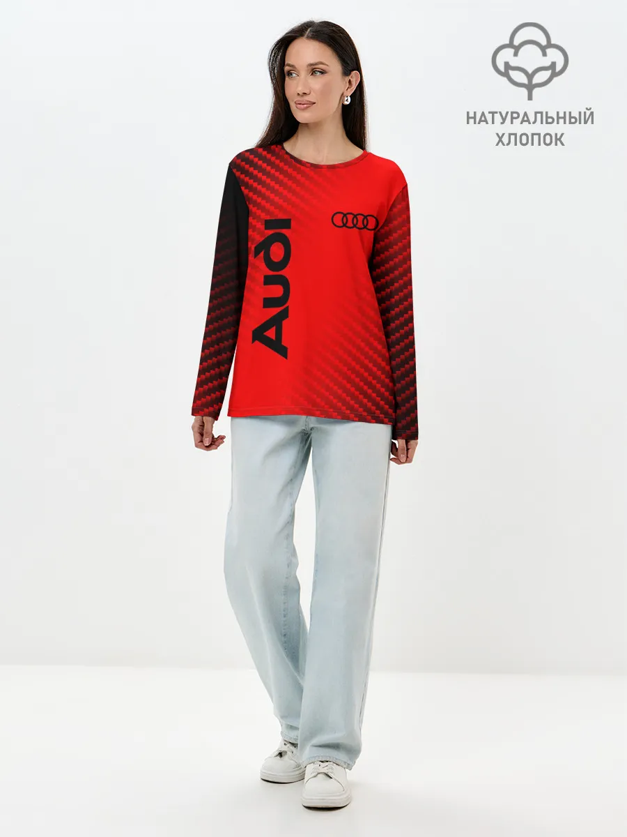 Лонгслив женский. Хлопок / AUDI / АУДИ