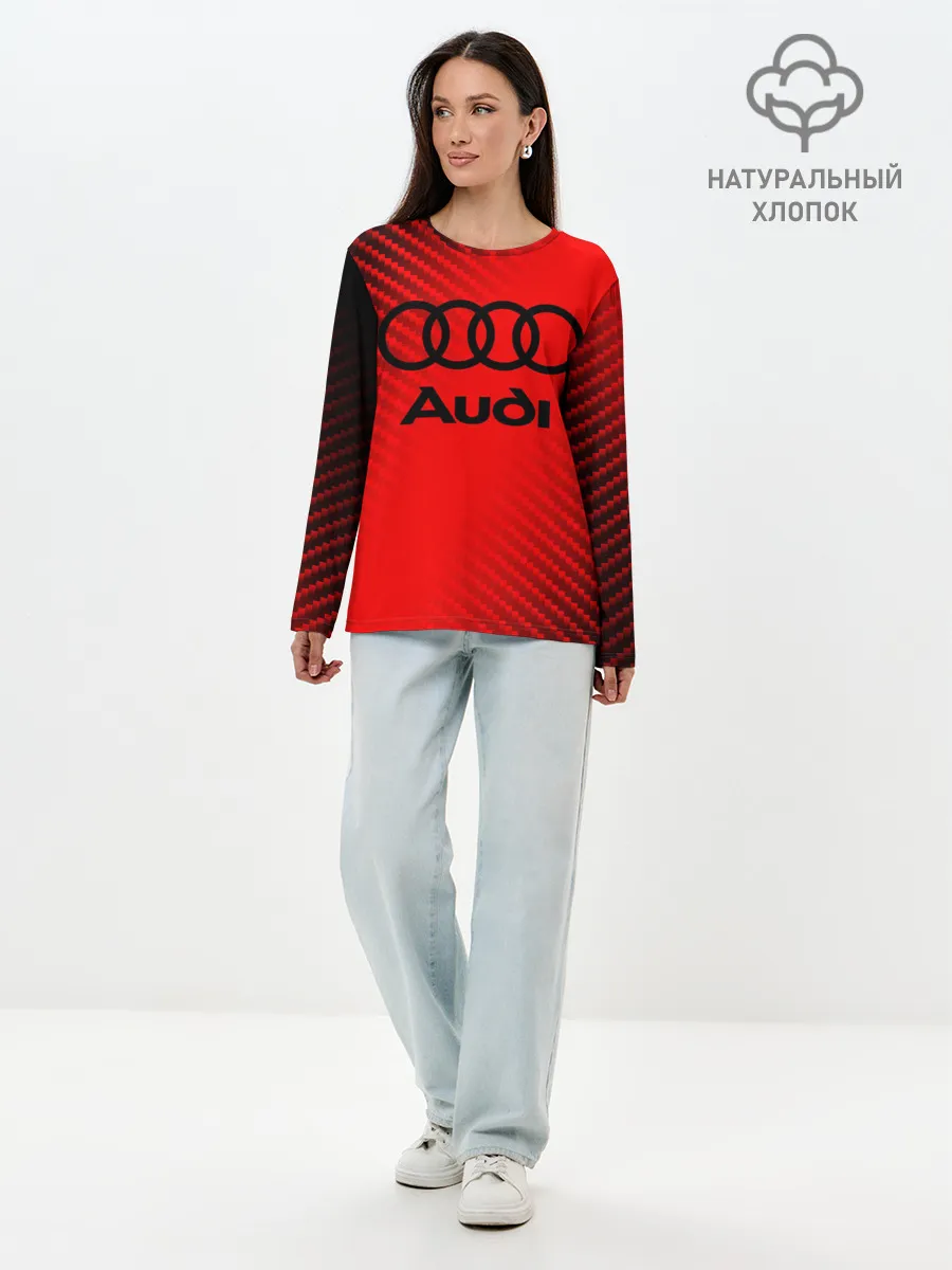 Лонгслив женский. Хлопок / AUDI / АУДИ