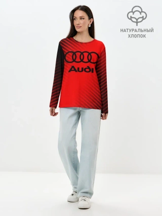 Лонгслив женский. Хлопок / AUDI / АУДИ
