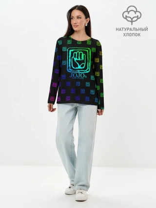 Лонгслив женский. Хлопок / JoJo Bizarre Adventure