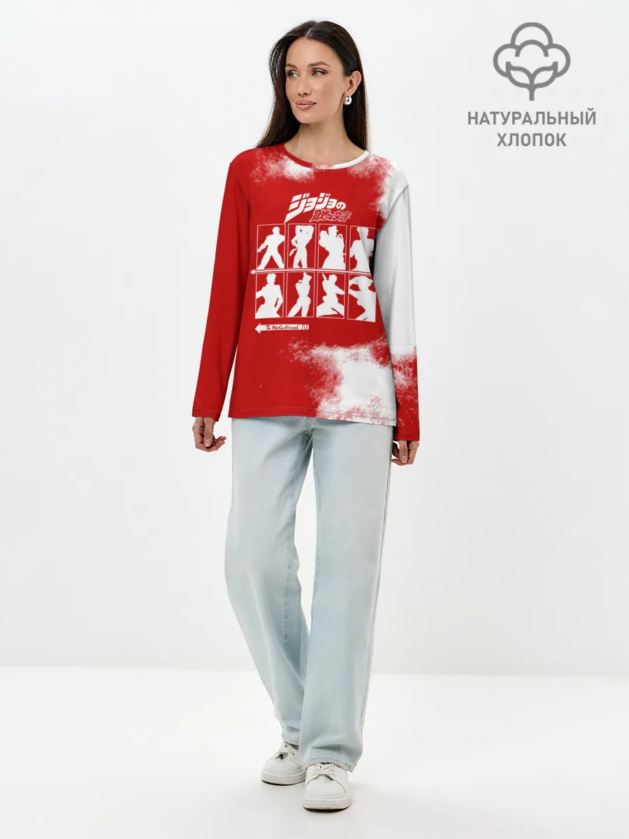 Лонгслив женский. Хлопок / JoJo Bizarre Adventure