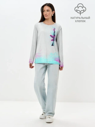 Лонгслив женский. Хлопок / Countre Strike weapon