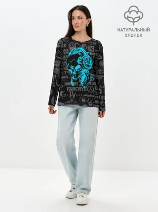 Лонгслив женский. Хлопок / Геймер | Все Игры