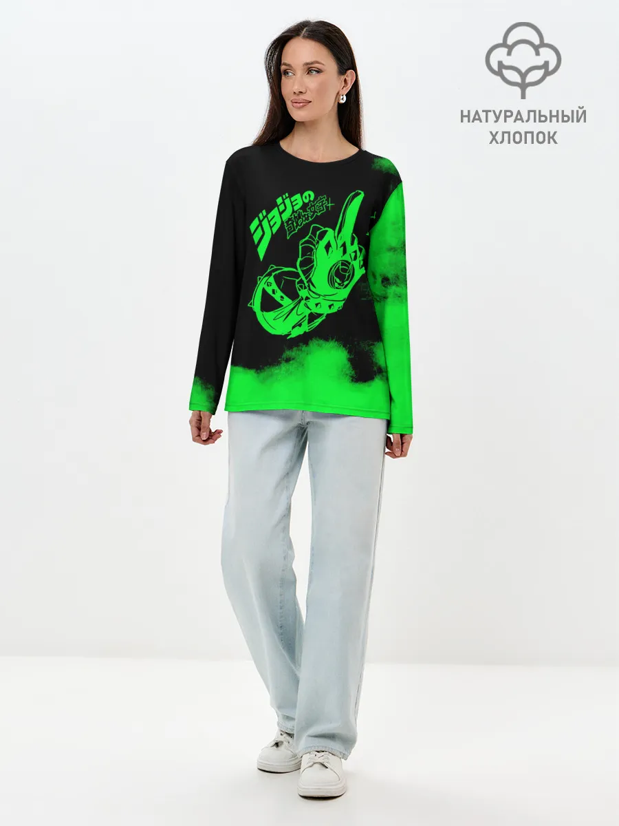 Лонгслив женский. Хлопок / JoJo Bizarre Adventure