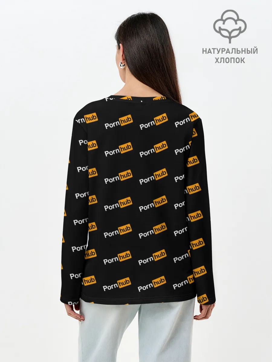 Лонгслив женский. Хлопок / Porn Hub