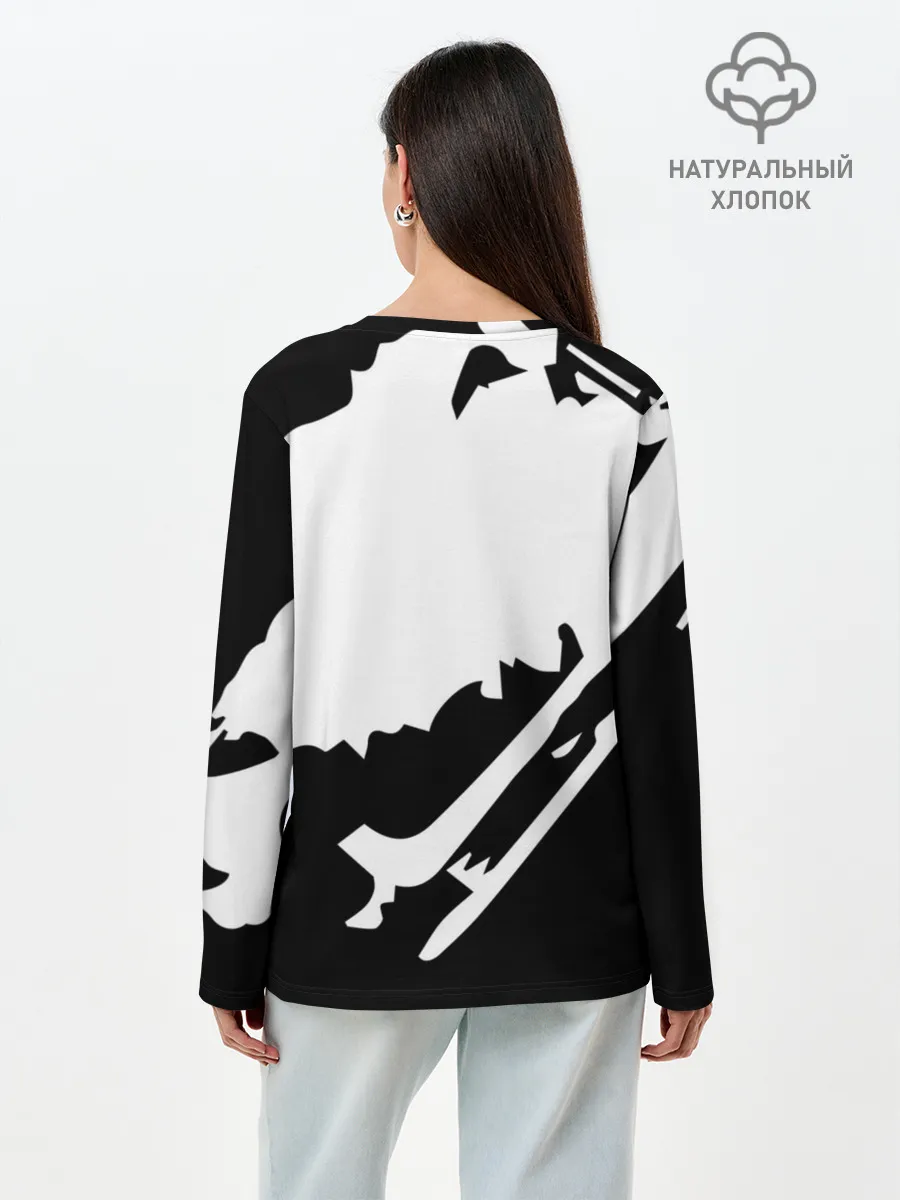 Лонгслив женский. Хлопок / Marshmello