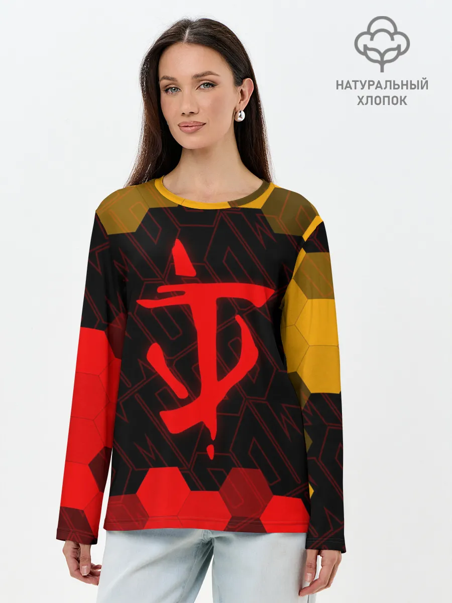 Лонгслив женский. Хлопок / DOOM / ДУМ